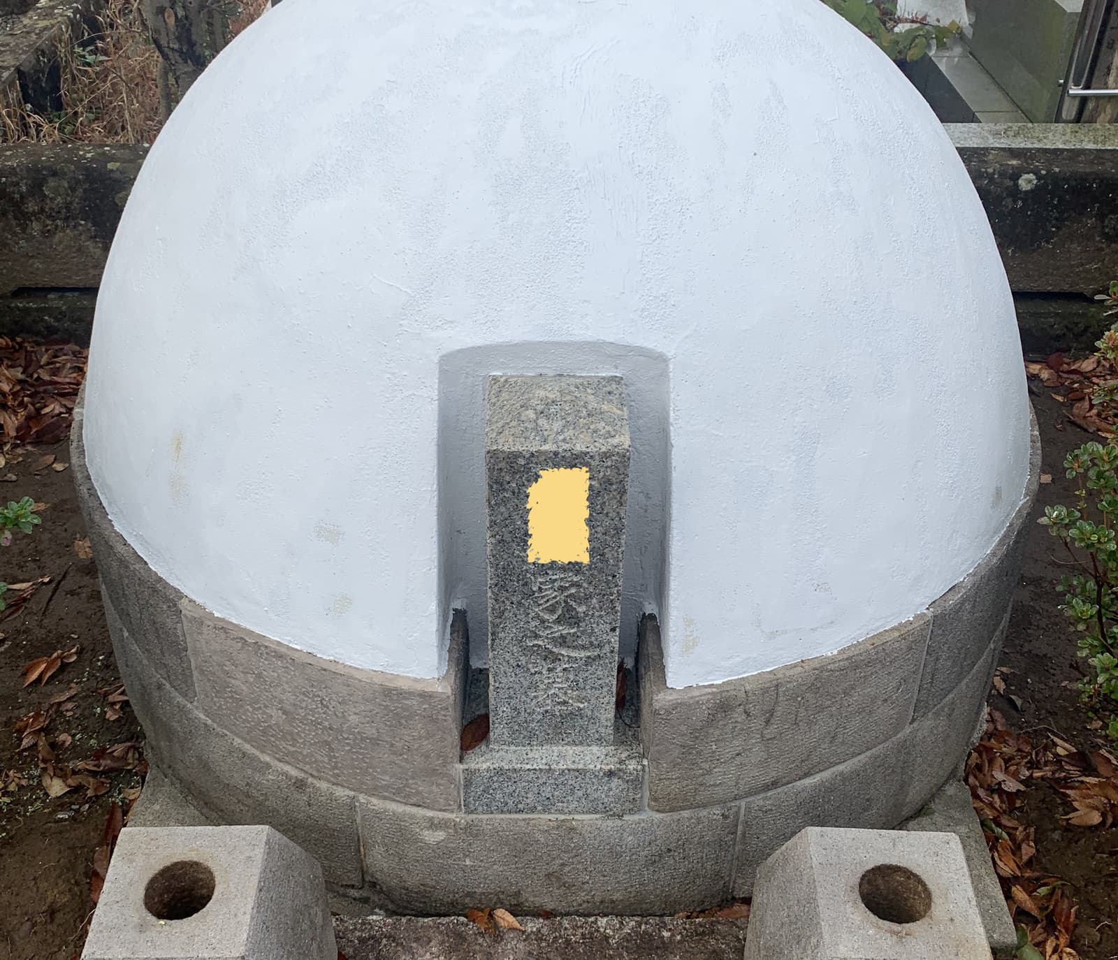 納骨堂（白御影、白河石、コンクリート）補修　施工後