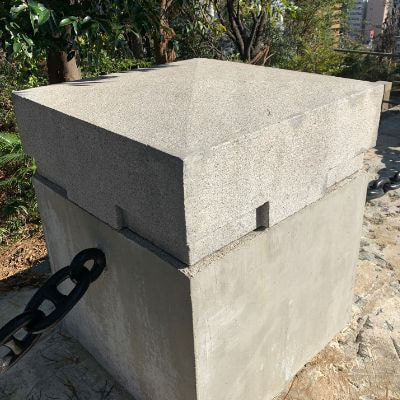 白御影（欠損）施工後