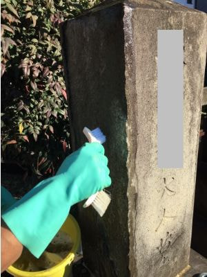 お墓（亀裂、欠損）修復